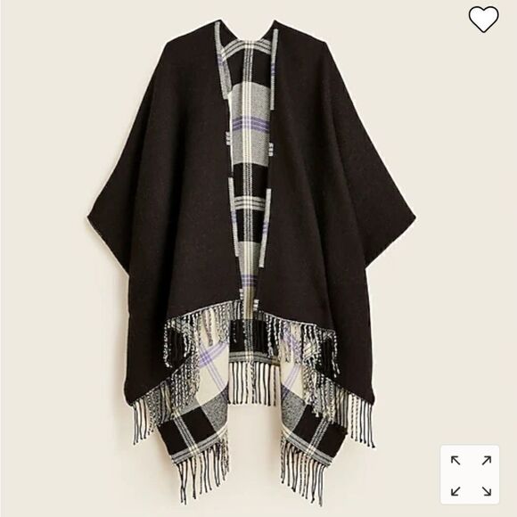 J CREW Wool Wrap Blanket Reversible NWT - Picture 3 of 6